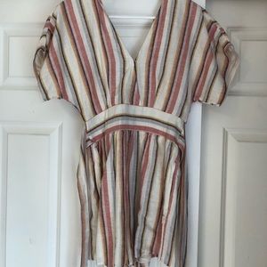 American Eagle Striped Romper